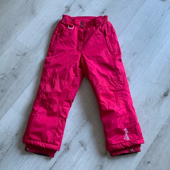Weatherproof Degree 32 pink‎ snowpants winter skiing size 5/6 xs kids girls snow - Picture 1 of 6